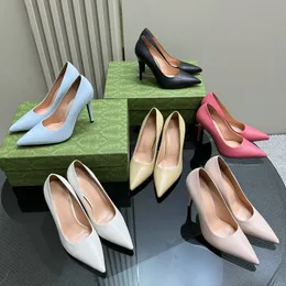 Tasarımcı Ayakkabı Kadın Resmi Ayakkabı Yeni Yüksek Topuklu Klasik Moda Saç Derisi Deri İnce Topuklu Çok Yönlü Kadın Marka İş Ayakkabıları Ziyafet Parti Ayakkabıları 10.5cm