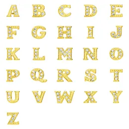 Strass Oro Argento Placcato Lettere dell'alfabeto A-Z Lega di Fascini Galleggianti Adatto per Medaglione di Vetro Gioielli Fai da Te 20 Pezzi287S
