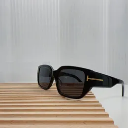 Мужские солнцезащитные очки для мужчин FT0989 СОВРЕМЕННЫЙ ПИЛОТНЫЙ СТИЛЬ ИЗ АЦЕТАТА С МЕТАЛЛИЧЕСКИМ Т-образным ДЕКОРАТОРОМ ХРАМА Легкие текстурированные дизайнерские очки Высочайшее качество UV400