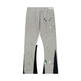 ホットセールメンズジーンズパンツファッションクラシックギャラリー汗をかく斑点斑点のあるレタープリント男子女性カップ