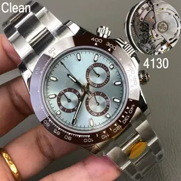 15 typer Clean Factory Watch Men Luxury Super Quality 116500LN ETA 4130 Movement Automatic Watches 40mm Ceramic Bezel 904L Luminou282s
