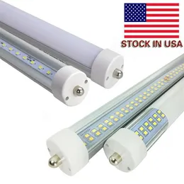 UL FCC 8ft led t8 tubes T8 Single Pin FA8 LED Tubes Light 45W 72W High Lumens AC 85-265V Stock In US236v