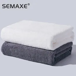 Bath Towel SEMAXE Bath Towel Pure Cotton Luxury High Quality Bath Towel Set 70x140cm Two Piece Set Soft Super Absorbent Yellow White Blue G 230926