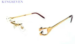 occhiali da sole di alta qualità per le donne attitudine alla moda cerchio rotondo ovale occhiali in corno di bufalo scatola rossa bianco rosa argento montatura in oro Lune1708237