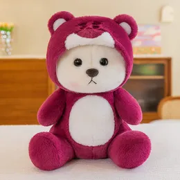 Pluszowe lalki 65 cm Kawaii Little Bear Plush Doll Cute Miękkie anime Lina Bear Plush Doll Cartoon Walentynki Dar urodzinowy Święto Dzieci 230925