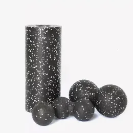 Yoga blockerar Yoga Roller Massage Balls Set Fitness Lacrosse EPP Högdensitet Övning FOAM ROLLER YOGA Blockterapi Gym Avkoppling Övning 230925