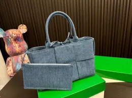 Женская джинсовая сумка Литературная сумка на плечо Сумка в стиле ретро Большая вместительная сумка через плечо Женская сумка через плечо