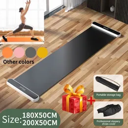 Maty do jogi odporne na jogę przesuwną matę fitness Sport Glide Pilates łyżwiarka do ciąży do Ćwiczenia rdzenia nóg w rolce 180/200 cm 230925