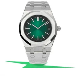 Designer verde rosto masculino de alta qualidade montre relógio de pulso masculino 904l banda movimento quartzo relógios negócios