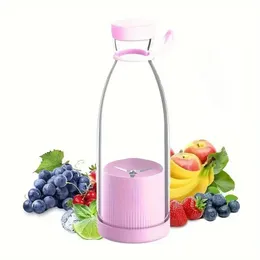1pc 380ml USB Rechargeable Portable Juicer Bottle for Fresh Juice, Smoothies, and Milkshakes - Convenient and Healthy On-the-Go Nutrition