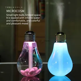 Humidifiers 400ml Colorful Light Bulb Air Humidifier Essential Oil Diffuser Atomizer Freshener Mist sprayer Car Home Silent Humidifier YQ230926