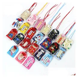 Keychains Lanyards 10st/Set Omori Damo Guard Blessing Bag Academic Koi Fish Success Health Young Pendant Keyring Drop Delivery Fash Dhvnn