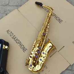 JUPITER JAS-669 New Arrival Alto Eb Tune Saxophone Brass Musical Instrument Gold Lacquer Sax With Case Mouthpiece Free Shipping