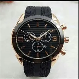 China produção 44mm relógio de designer de qualidade topo marca luxo relógio de borracha masculino data automática dia preto grande explosio244z