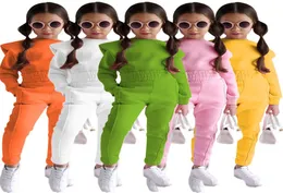 Fall Winter Boys Girls Kids Clothing set Toddler Tracksuits Solid Jogger Girls Boutique Outfits4029462