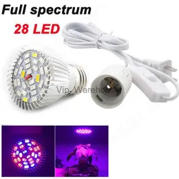 Grow Lights Indoor Growing Plant Light 28 18 LED Bulbs Full spectrum grow lights for flower Hydroponic greenhouse lamps phyto lamp V27 YQ230926