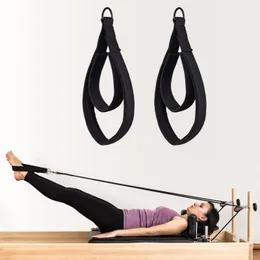 Yoga Circles 1 Pair Pilates Reformer Double Loop Straps Handle D-Ring Pilates Double Loop Straps Home Gym Fitness Yoga Accessories 230925