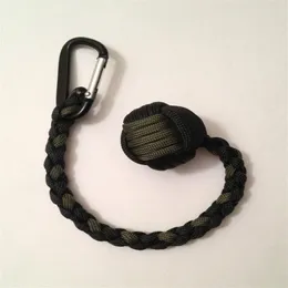 Monkey Fist keychain 1 Steel Ball Self Defense 550 paracord keychain Handcrafted in China306D