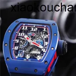 Milles Watch Automatyczna superklon KV Factory RM030 Side Red Dial 42,7 50 z wysyłką szafirową z włókien kardarbonowych według FedExdH4FCS2QCS2Q