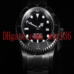 Luksusowy mieszkaniec morski 44 mm 116660 Czarny PVD mechaniczny automatyczny ruch zegarek na nadgarstku ceramiczny 2589