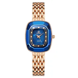 Malachite Design retro eleganckie wysokiej definicji jasne zegarki damskie kwarcowe zegarek siatkowy Mineral Hardlex Glass Femalewatc270o