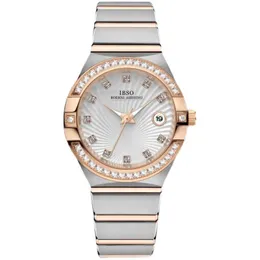 IBSO Full Diamond Constellation Small Authentic Brand Senior Women's Non-Mechanical Watch