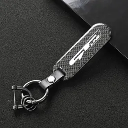 Keychains Keychain For Sonata Kia GT LINE ELANTRA Sportage Stinger 2021 K5 Gtline Peugeot Carbon Fiber Car Logo Key Ring295U