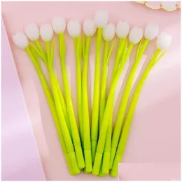 Gel Pens Wholesale 20 Pcs Creative Tip Sile Flower Pen Small Fresh Cute Student Examination Sign Stationary 210330 Drop Delivery Off Otqeo