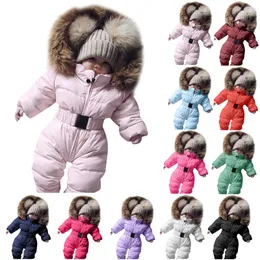Rompers Winter Clothes Baby Snowsuit Infant Girls Romper Hooded Warm Outerwear Jacket Jumpsuit Coat conjuntos de menino 230925