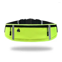 Waist Bags Ultra-thin Light Sports Bag Men And Women Personal Fitness Running Belt Waterproof Reflective Strip