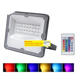 LED LED Flood Lights RGB 16 تغيير اللون 10W 20W 30W 50W 100W 150W 200W في الهواء الطلق IP65 مقاوم للماء لـ Garden Stage Lighting21 LL