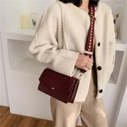 Torby wieczorowe Weysfor vintage retro żeńska pu skóra Hasp Messenger dziewczęta panie aligator crossbody torebki