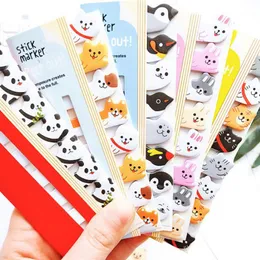 ANMÄRKNINGAR 9st Cartoon Animal Sticky Note 1st har 120 ark Skolstudent Kid Office Journal Scrapbooking Decoration Meddelande DIY 230926