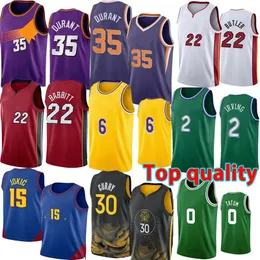 Jimmy Butler Basketball Jerseys Kevin Durant Embiid Jokic Booker Ja Morant Kyrie Irving Luka Doncic Donovan Mitchell Harden Jayson Tatum Stephen Curry 2324