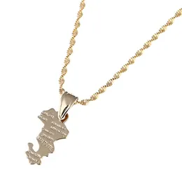 Trendy Map of Territorial Collectivity of Mayotte Necklace Pendants French Map Jewelry294T