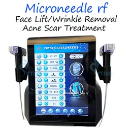 Microneedling Radiofrequenza Microneedle RF Face Lifting Antirughe Trattamento dell'acne RF Attrezzatura di bellezza frazionata