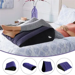 Cushion/Decorative Pillow Inflatable Travel Pillow Multifunctional Body Pillow Lumbar Yoga Pillow Travel Positions Support Air Cushion Triangular Pillow 230926