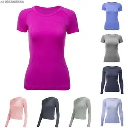 swiftlys tech yoga womens sports t shirts wear ladies long-sleeved T-shirts moisture wicking knit high elastic fitness fashion tees
