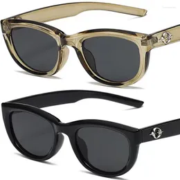 Sunglasses Vintage Cat Eye For Woman Fashion Brand Black Retro Sun Glasses Ladies Classic Outdoor Shades Designer