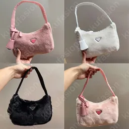 Borsa a tracolla di lusso invernale in lana di agnello di design da donna soffice per borse da donna morbide sotto le ascelle moda borse a tracolla casual