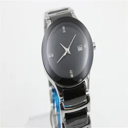 Ull High Quaity Limited Ladies Watch Black Ceramic Round Tichy高品質のデートセラミックブラックレディースファッションウォッチrd1260p