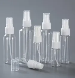 زجاجات قابلة لإعادة التعبئة سفر زجاجة العطور البلاستيكية شفافة