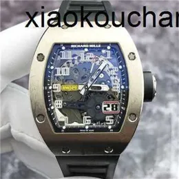 Milles Watch Otomatik Superclone KV Fabrikası RM029 Dial 18k Platin Takvim 40x48mm 17 Garanti Edecarbon Fiber Safir Gemi FedExpckn0lvr0lvr