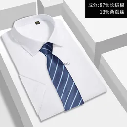 Camisas de vestido masculinas Naizaiga 87% algodão de fibra longa 13% seda amoreira espinha de peixe de manga comprida camisa masculina de fácil cuidado LH4 YQ230926