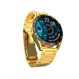 JS5 Pro New Smart Watch 1.52 인치 고화질 컬러 화면 NFC 골드 스트랩 시계 스마트 워치 손목 시계 JS5