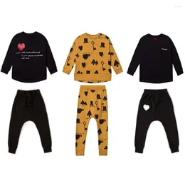 Clothing Sets Kids Set 2023 Autumn Winter BL StRafina Boys Girls Top Tee T Shirt Baby Sweatshirt Pants Sports Suit Children Clothes
