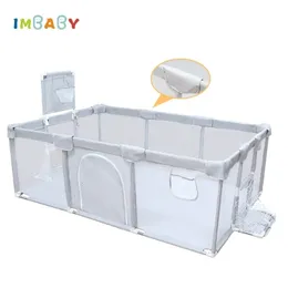 Baby Rail Imbaby Playpen for Kids Style Cartoon Pool Bool Harriers Home Anti Collision Playgring Park Kids Furniture 230925