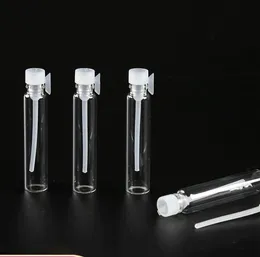 wholesale 1ML 1CC 2ML 2CC 3ML 3CC Fashion perfume Small bottles Glass Vial with test stick Mini Perfume Sample Vial Glass Test ZZ