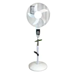 Hot sale AC DC stand fan Oscillating fan with extra bulb fan Power bank solar powered rechargeable fan