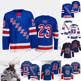 31 Igor Shesterkin Reverse Retro Hockey Jersey Adam Fox Chris Drury Artemi Panarin Rangers Mika Zibanejad Chris Kreider Jacob Trouba Kaapo Kakko Ryan Reaves Jerseys